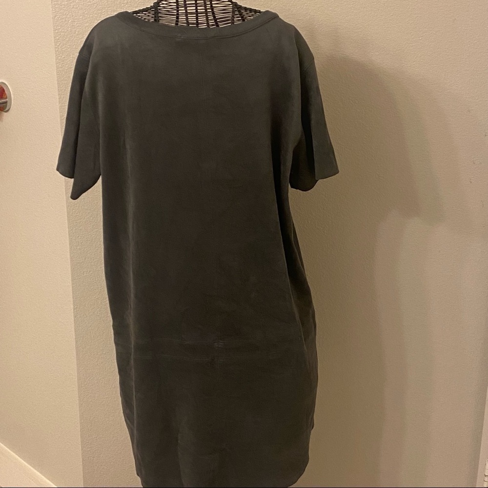 Grey suede shirt dress​​​​​​ - Picture 6 of 6